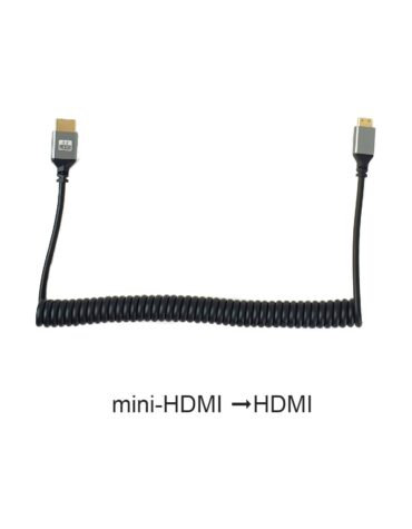 Кабель mini-HDMI (прямий) – HDMI (прямий) довгий 1.0-2.4м згорнутий пружиною для пульта DJI RC Pro (CODE_931510-02)